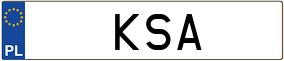 Truck License Plate